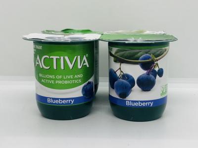 Activia lowfat blueberry yogurt 113g x 4