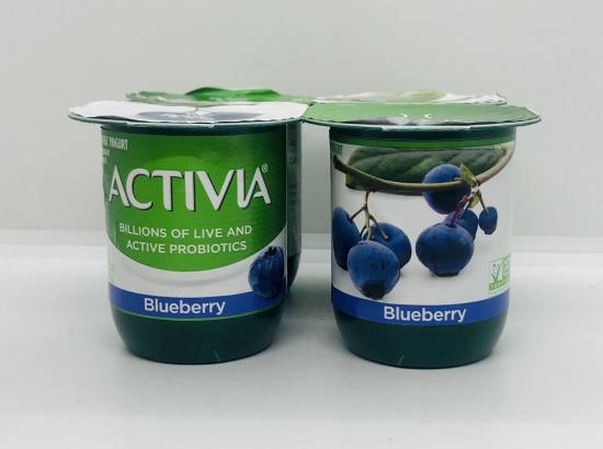 Activia lowfat blueberry yogurt 113g x 4