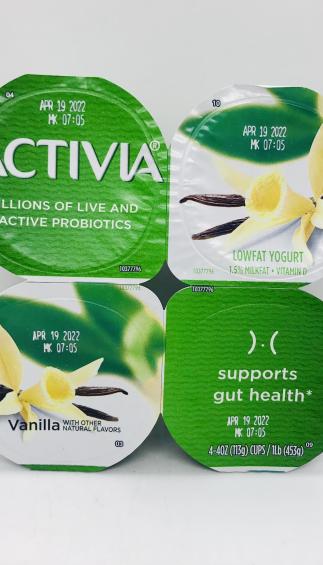 Activia lowfat Vanilla yogurt 113g x 4