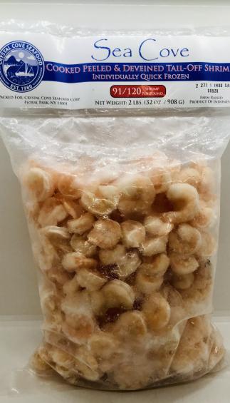 Sea Cove Cooked Peeled & Deveined Tail-Off Shrimp 908g