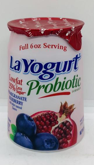 La Yogurt Probiotic pomegranate blueberry 170g.