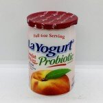 La Yogurt Probiotic Peach 170g.