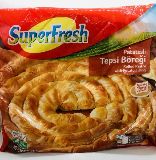 Super Fresh Frozen Rolled w. Potato Filling 800g.