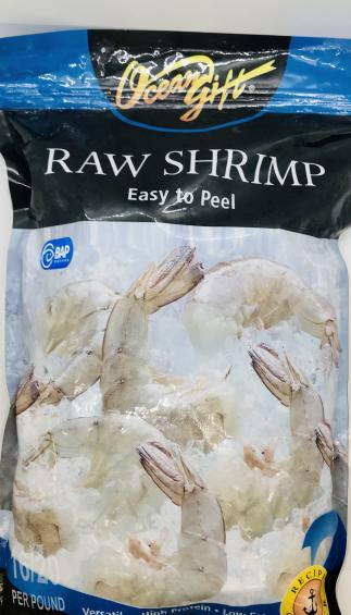 Ocean Gift Raw Shrimp Easy To Peel Keep Frozen 907g