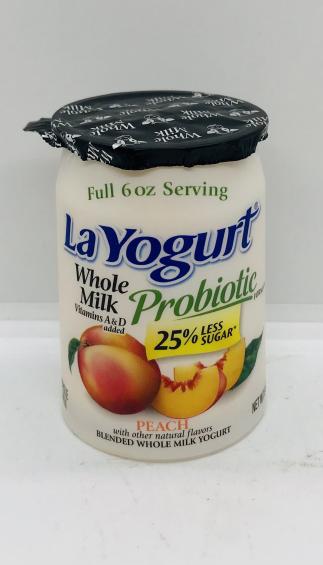 La Yogurt Probiotic Peach 170g.