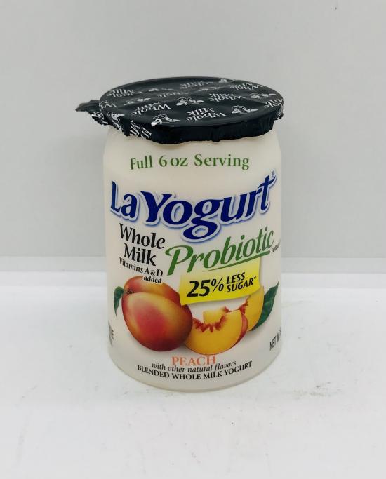 La Yogurt Probiotic Peach 170g.