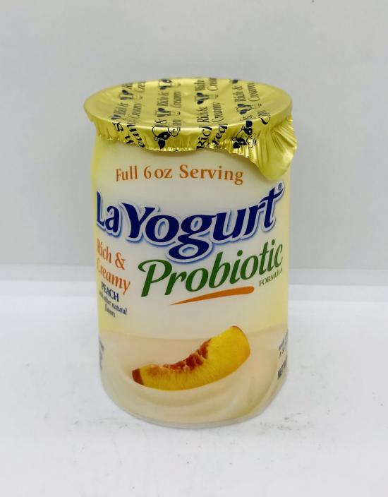 La Yogurt Probiotic Peach 170g.