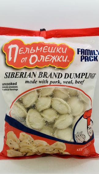 Pelmeshki ot Olejki Siberian Brand Dumplings With Pork, Veal, Beef 907g