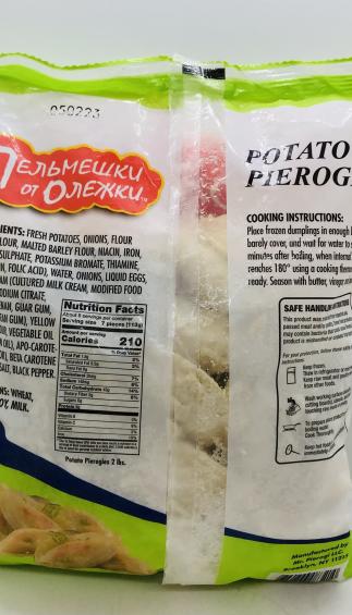 Pelmeshki ot Olejki  Potato Pierogies Keep Frozen 907g