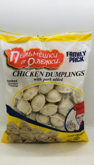 Pelmeshki ot Olejki Chicken Dumplings With Pork Added 907g