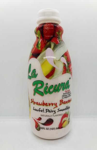 La Ricura Strawberry banana Smoothie 946mL.