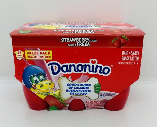 Danonino Dairy Snack Strawberry 12Pk