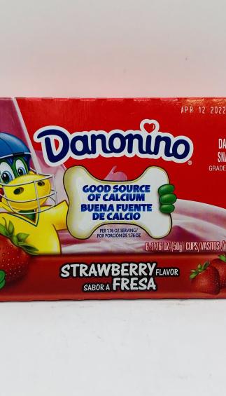 Danonino Dairy Snack Strawberry 6Pk