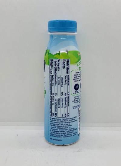 Stonyfield Organic probiotic strawberry smoothie 296mL.