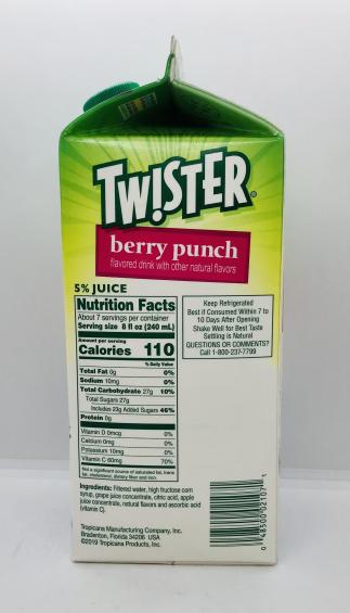 Twister berry punch 1.75L