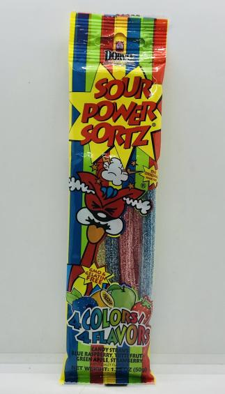 Dorval Candy Straws 4 Colors 4 Flavors 50g.