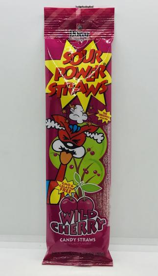 Dorval Candy Straws Wild Cherry 50g.