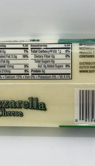 Dutch farms Mozzarella 226g.