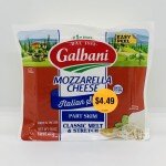 Galbani Mozzarella Part skim 453g.