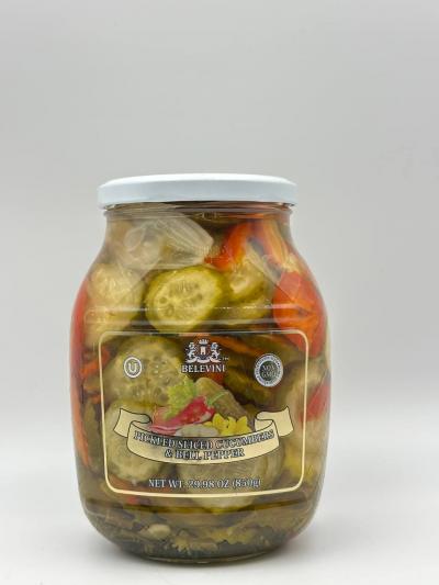 BELEVINI Pickled Cucumber & Bell Pepper 850g